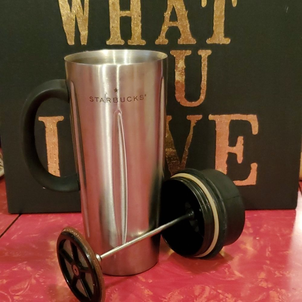 Starbucks Barista Solo Coffee Press SS Travel Mug